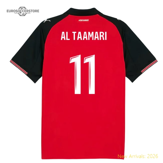 2025-2026 Stade Rennais Home Shirt (Al Taamari 11)-The Soccer Shirt Hub