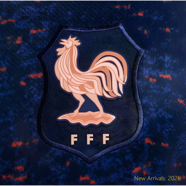 2025 France Womens Team Home Shirt (Unisex)-The Soccer Shirt Hub