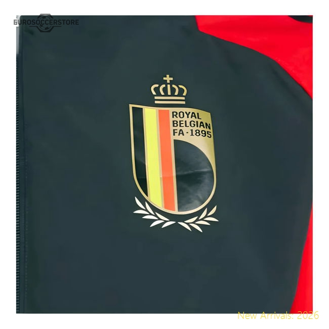 2024-2025 Belgium Allweather Jacket (Black)-The Soccer Shirt Hub