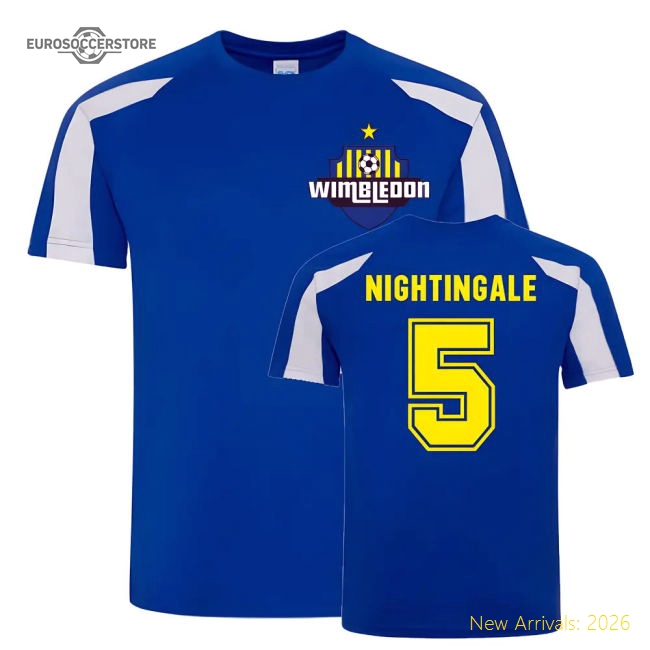 Will Nightingale Wimbledon Sports Training Jersey (Blue)-The Soccer Shirt Hub