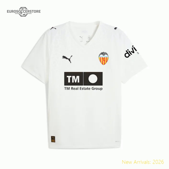 2025-2026 Valencia Home Shirt-The Soccer Shirt Hub