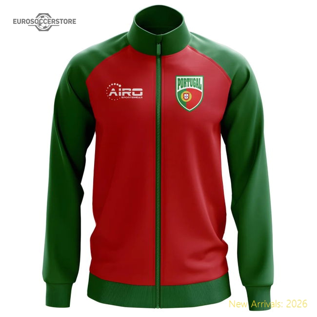 Portugal Concept Football Track Jacket (Red)-The Soccer Shirt Hub