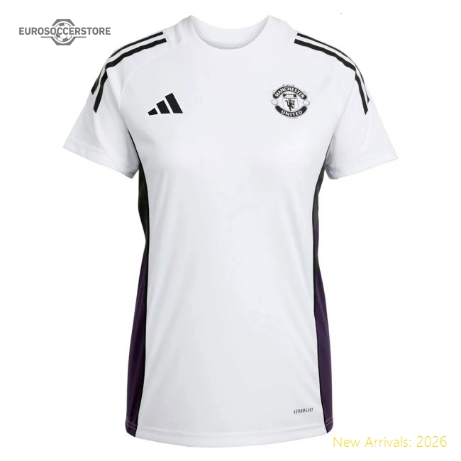 2025-2026 Man Utd Training Jersey (White) - Womens-The Soccer Shirt Hub