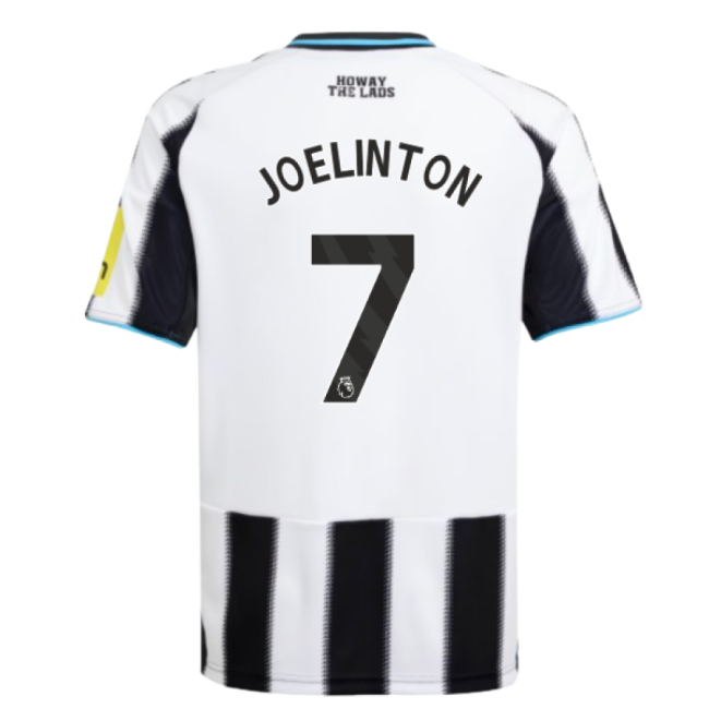 2025-2026 Newcastle Home Shirt (Kids) (Joelinton 7)-The Soccer Shirt Hub