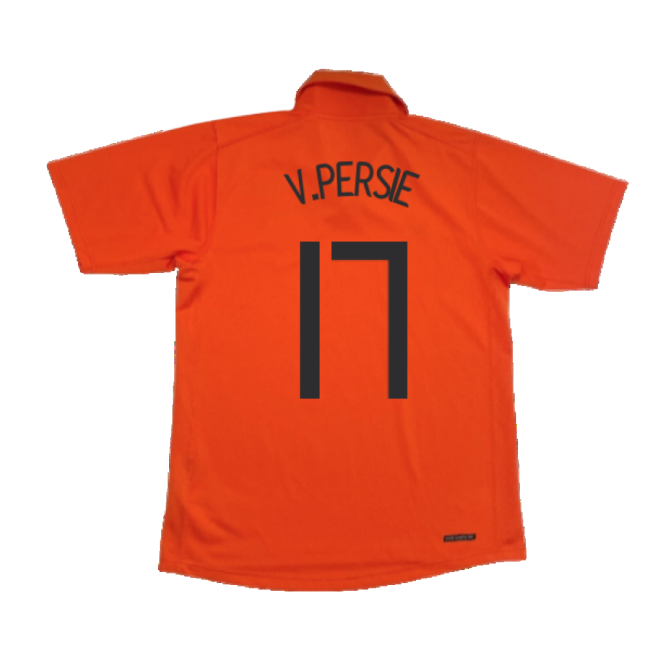Holland 2006-08 Home Shirt (M) ((Good) M) (V.Persie 17)-The Soccer Shirt Hub