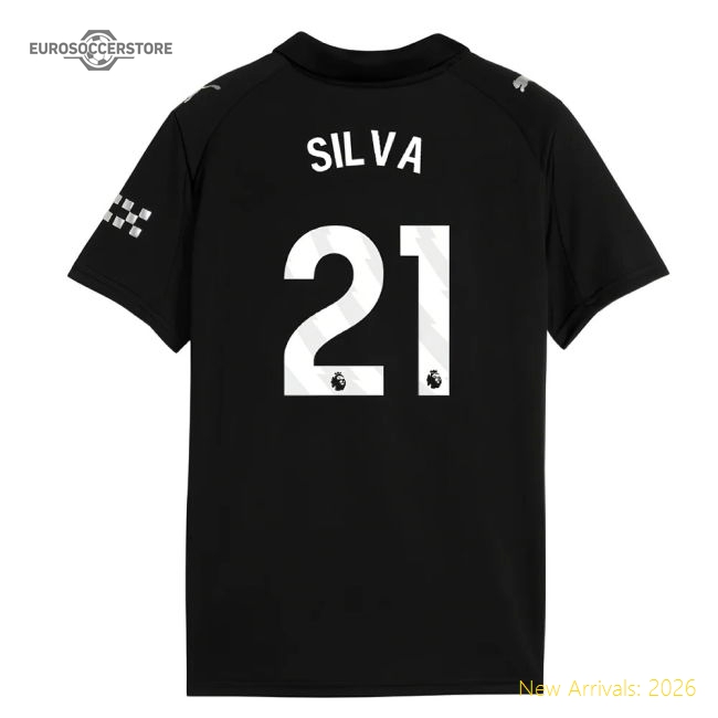 2025-2026 Man City Away Mini Kit (Silva 21)-The Soccer Shirt Hub