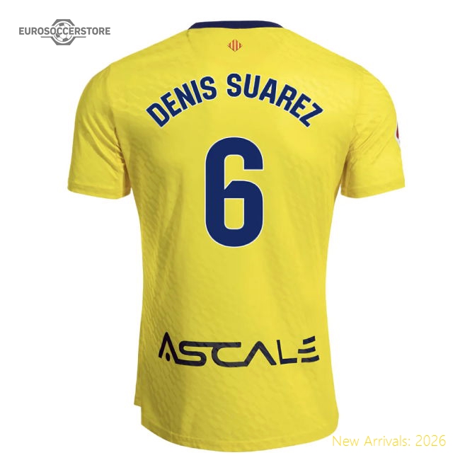 2025-2026 Villarreal Home Shirt (Denis Suarez 6)-The Soccer Shirt Hub