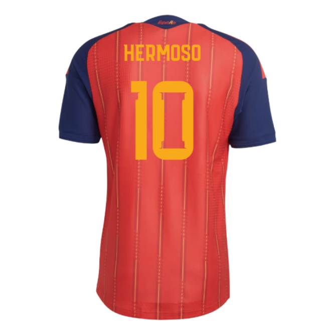 2026-2027 Spain Authentic Home Shirt (Hermoso 10)-The Soccer Shirt Hub