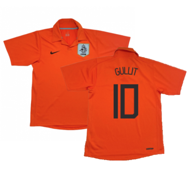 Holland 2006-08 Home Shirt (M) ((Good) M) (Gullit 10)-The Soccer Shirt Hub