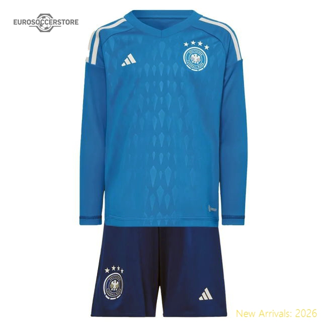 2022-2023 Germany Home Goalkeeper Mini Kit (NEUER 1)-The Soccer Shirt Hub
