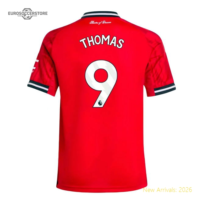 2025-2026 Man Utd Home Shirt (Kids) (Thomas 9)-The Soccer Shirt Hub