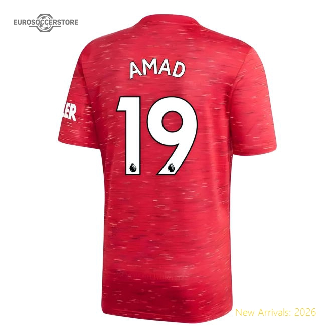 2020-2021 Man Utd Adidas Home Football Shirt (Amad 19)-The Soccer Shirt Hub