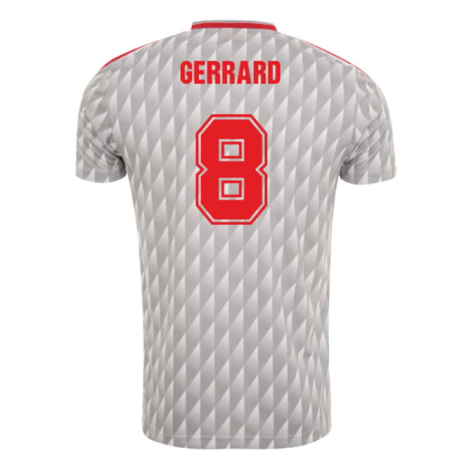 1989-1991 Liverpool Away Candy Retro Shirt (GERRARD 8)-The Soccer Shirt Hub