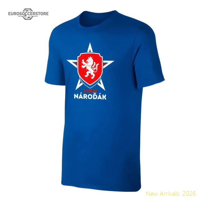 Czech Republic Euro 2020 T-Shirt (Blue)-The Soccer Shirt Hub