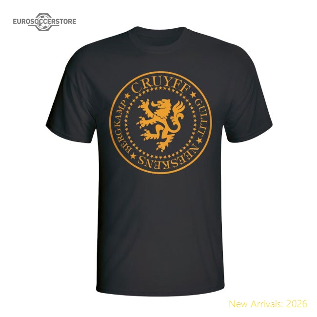 Holland Presidential T-shirt (black)-The Soccer Shirt Hub