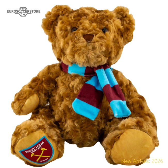West Ham United FC Supersoft Classic Bear-The Soccer Shirt Hub