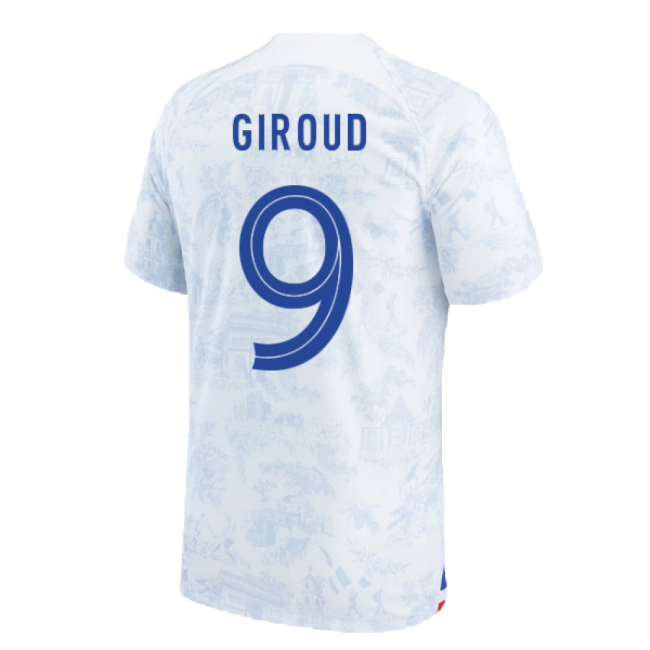 2022-2023 France Away Shirt (GIROUD 9)-The Soccer Shirt Hub