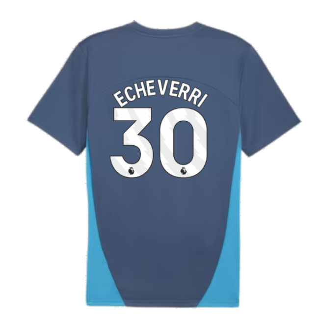 2024-2025 Man City Training Shirt (Inky Blue) (Echeverri 30)-The Soccer Shirt Hub