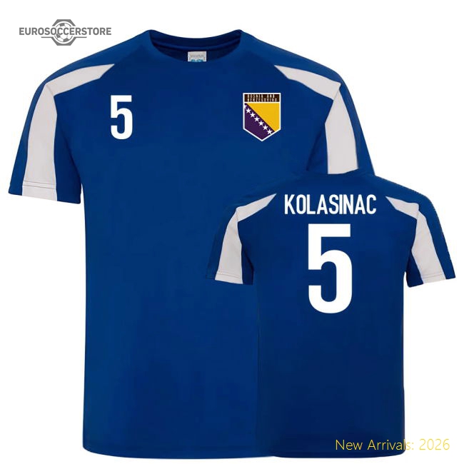 Bosnia and Herzegovina Sports Training Jerseys (Kolasinac 5)-The Soccer Shirt Hub