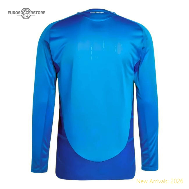 2024-2025 Italy Authentic Long Sleeve Home Shirt-The Soccer Shirt Hub