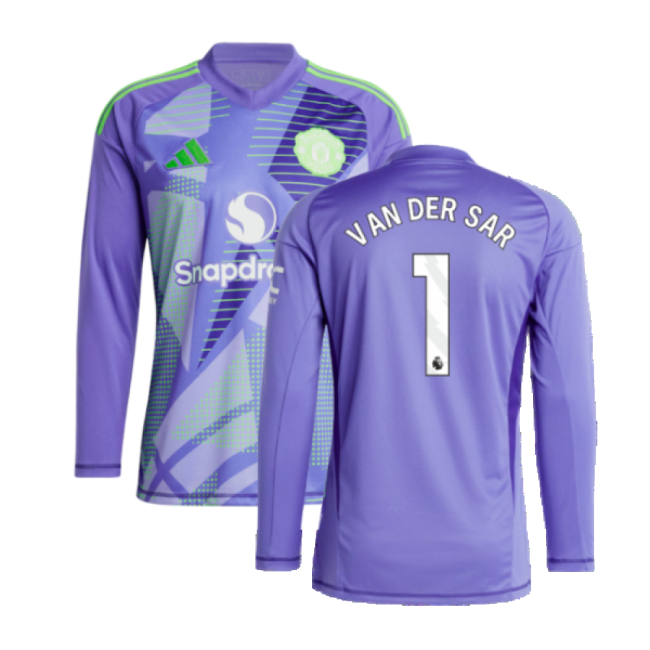 2024-2025 Man Utd Home LS Goalkeeper Shirt (Purple) (Van Der Sar 1)-The Soccer Shirt Hub