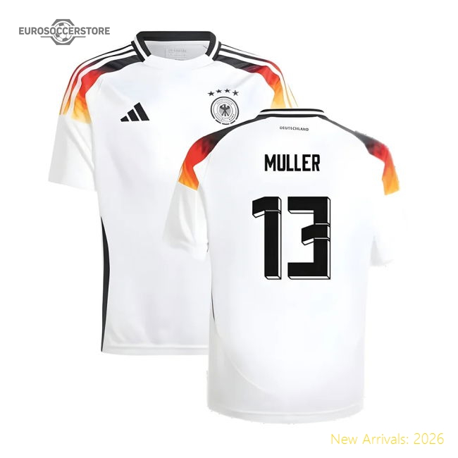 2024-2025 Germany Home Shirt (Kids) (Muller 13)-The Soccer Shirt Hub