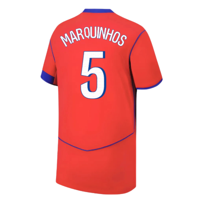 2025-2026 PSG Third Shirt (Kids) (Marquinhos 5)-The Soccer Shirt Hub
