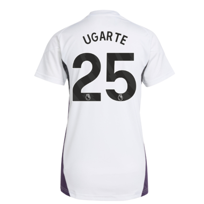 2025-2026 Man Utd Training Jersey (White) - Womens (Ugarte 25)-The Soccer Shirt Hub
