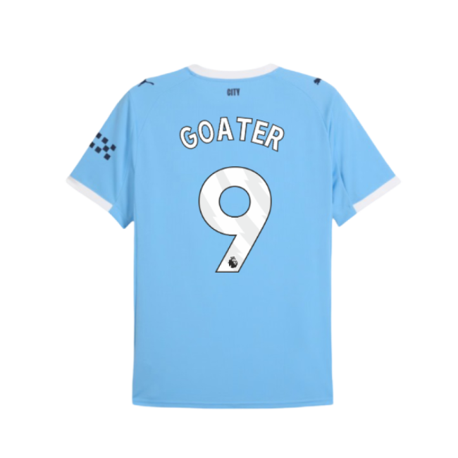 2025-2026 Man City Home Shirt (Goater 9)-The Soccer Shirt Hub