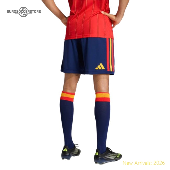 2026-2027 Spain Home Shorts (Dark Blue)-The Soccer Shirt Hub