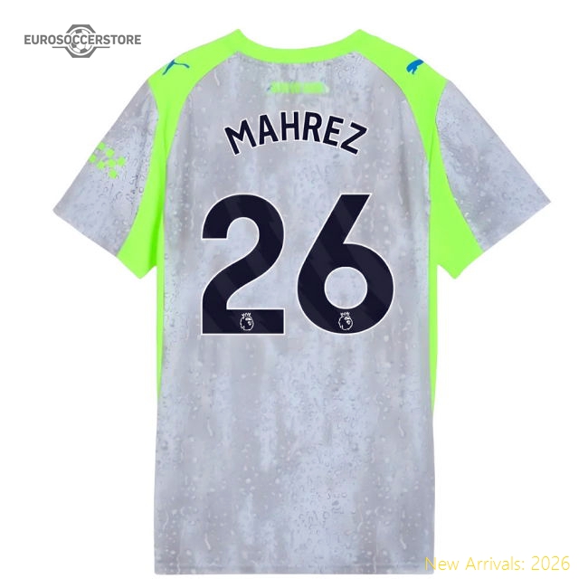 2025-2026 Man City Third Shirt (Womens) (Mahrez 26)-The Soccer Shirt Hub