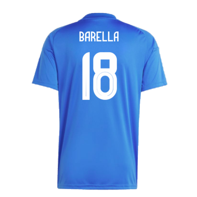 2024-2025 Italy Home Fan Jersey (BARELLA 18)-The Soccer Shirt Hub