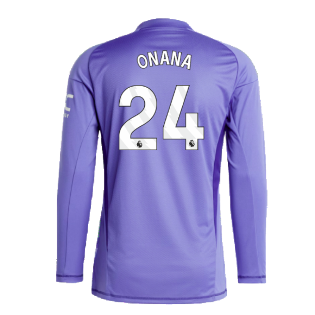 2024-2025 Man Utd Home LS Goalkeeper Shirt (Purple) (Onana 24)-The Soccer Shirt Hub
