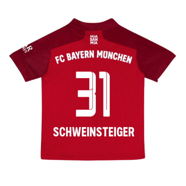 2021-2022 Bayern Munich Home Mini Kit (SCHWEINSTEIGER 31)-The Soccer Shirt Hub