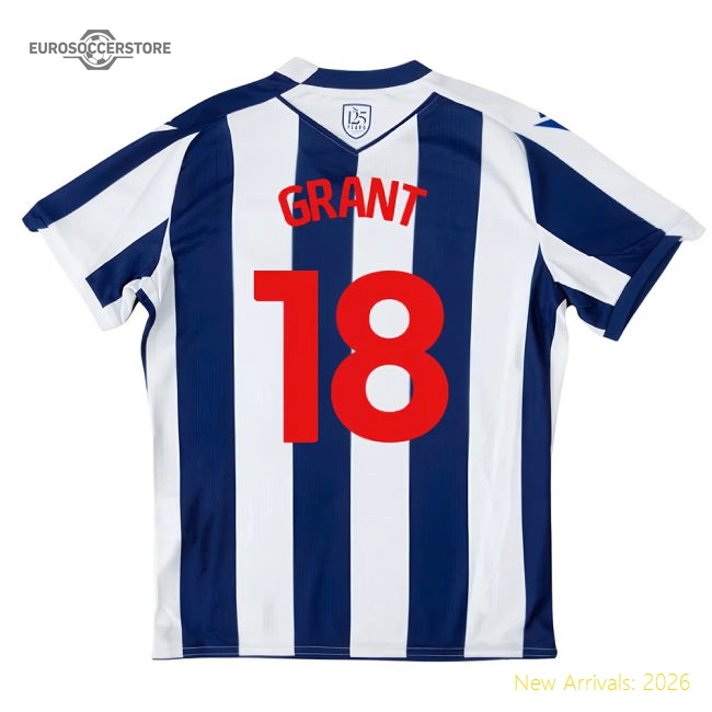 2025-2026 West Brom WBA Home Shirt - Kids (Grant 18)-The Soccer Shirt Hub