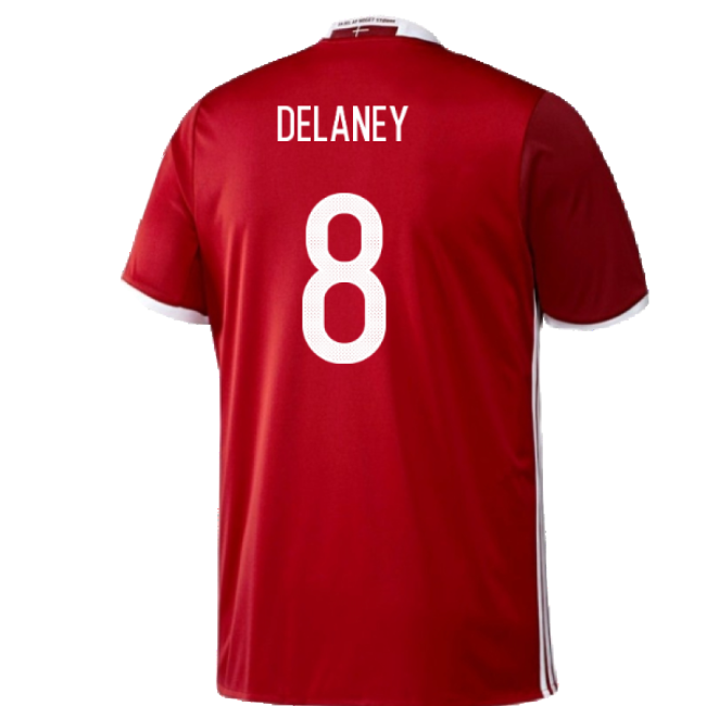 Denmark 2016-17 Home Shirt ((Excellent) 3XL) (Delaney 8)-The Soccer Shirt Hub