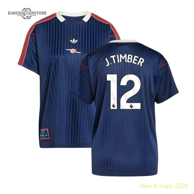 Arsenal Terrace Icons Shirt (Navy) (J.Timber 12)-The Soccer Shirt Hub