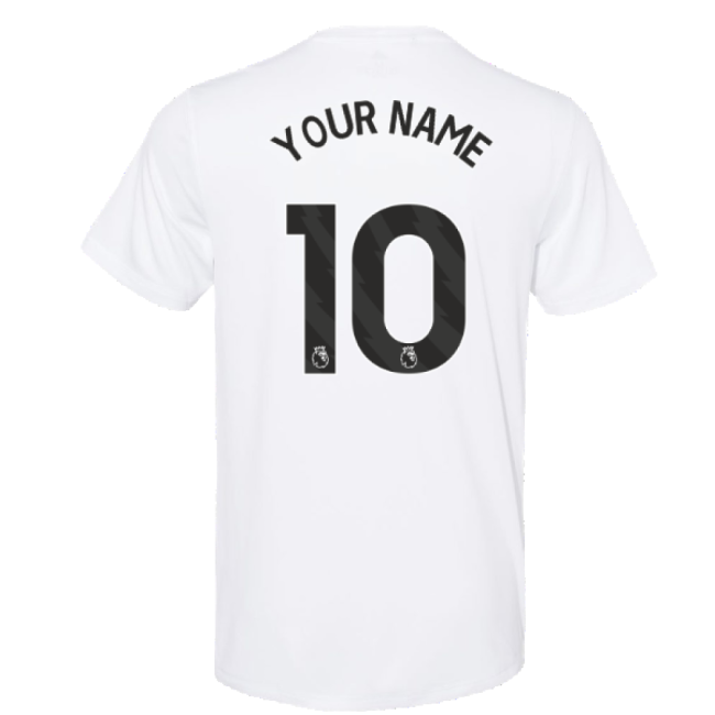 2023-2024 Man Utd Training Tee (White) (Your Name)-The Soccer Shirt Hub