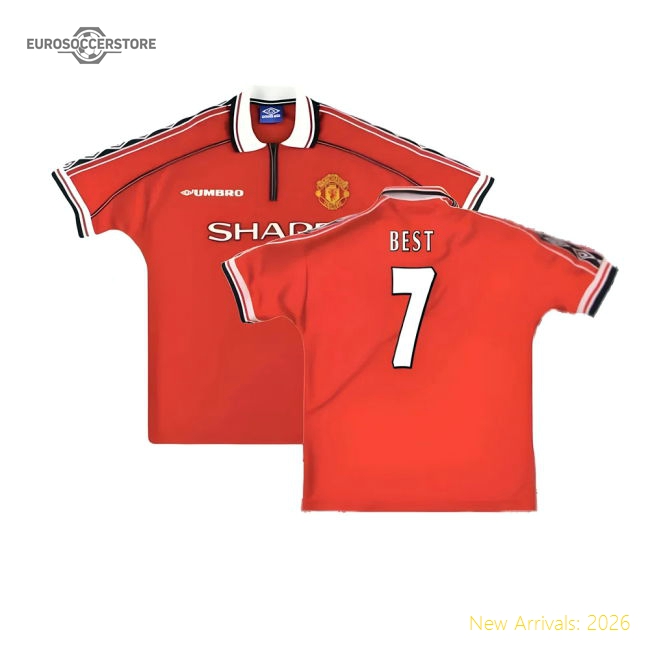Manchester United 1998-2000 Home Shirt (XXL) (Excellent) (Best 7)-The Soccer Shirt Hub