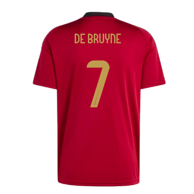 2024-2025 Belgium Home Fan Shirt (De Bruyne 7)-The Soccer Shirt Hub