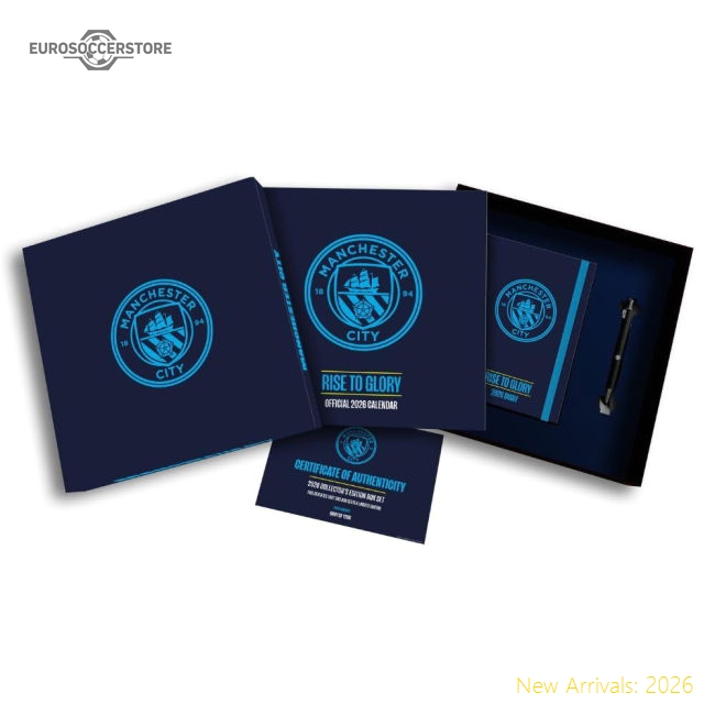 Manchester City FC Calendar & Diary Musical Gift Box 2026-The Soccer Shirt Hub