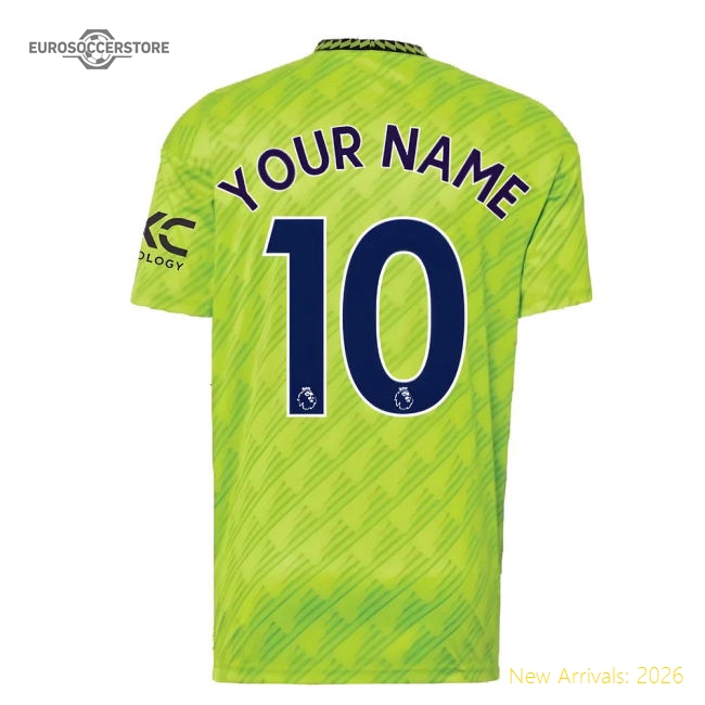 2022-2023 Man Utd Third Shirt (Your Name)-The Soccer Shirt Hub