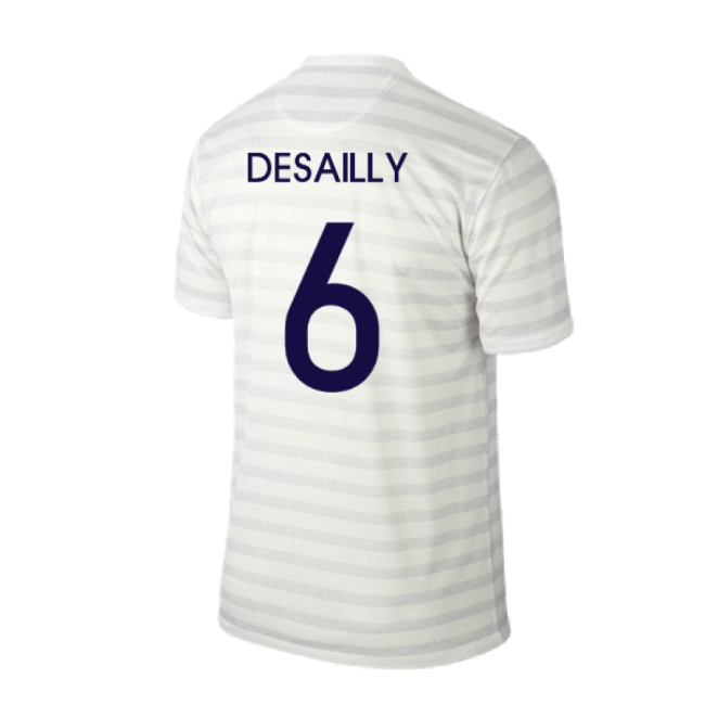 France 2014-15 Away Shirt ((Excellent) M) (Desailly 6)-The Soccer Shirt Hub