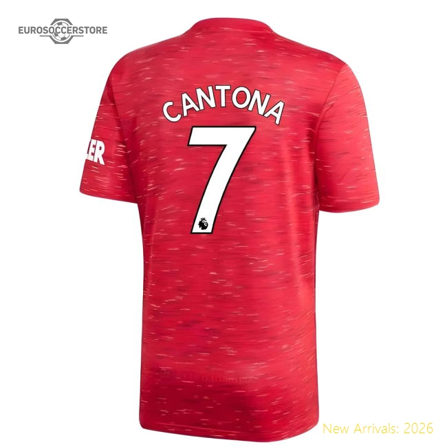 2020-2021 Man Utd Adidas Home Football Shirt (CANTONA 7)-The Soccer Shirt Hub