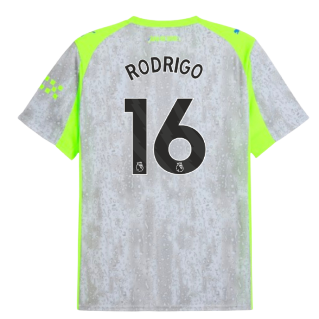 2025-2026 Man City Third Shirt (Rodrigo 16)-The Soccer Shirt Hub