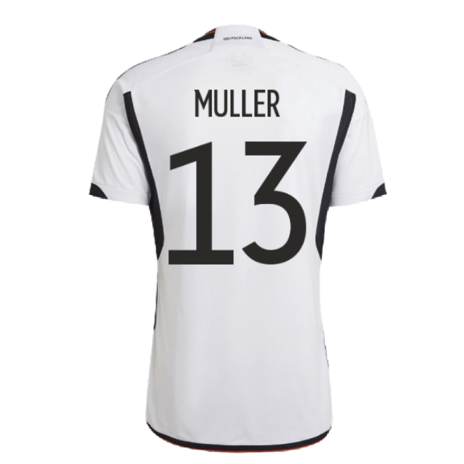 2022-2023 Germany Home Shirt (MULLER 13)-The Soccer Shirt Hub