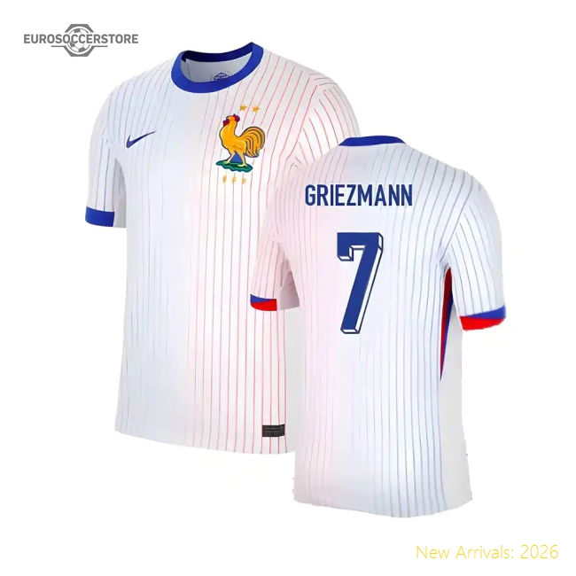 2024-2025 France Away Shirt (Griezmann 7)-The Soccer Shirt Hub