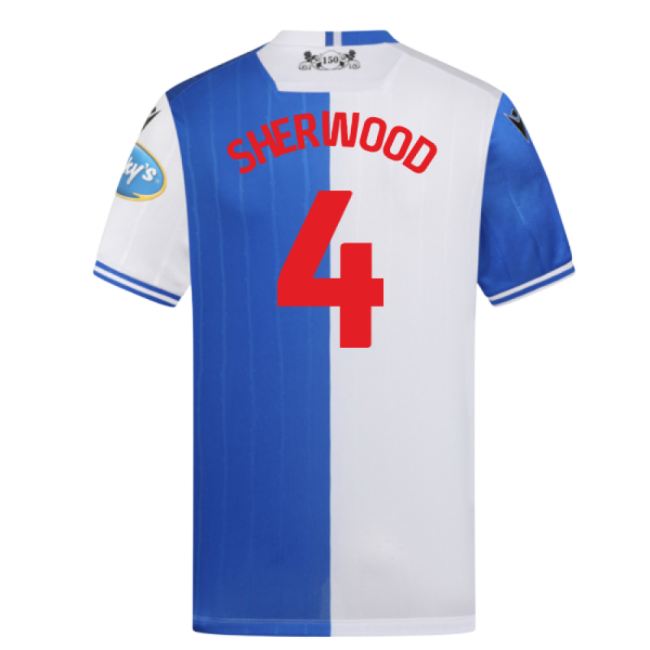 2025-2026 Blackburn Rovers Home Shirt (Sherwood 4)-The Soccer Shirt Hub