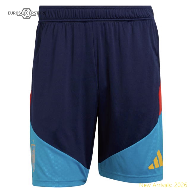 2026-2027 Spain Training Shorts (Night Indigo)-The Soccer Shirt Hub