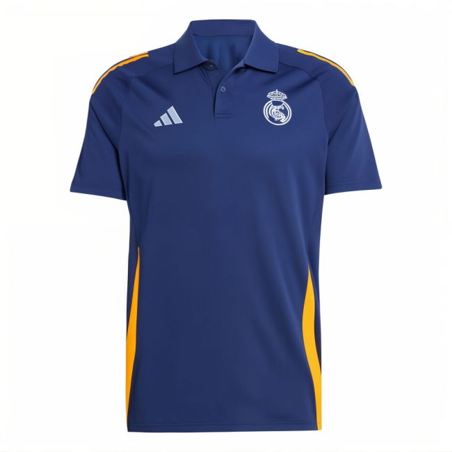 2024-2025 Real Madrid Polo Shirt (Navy)-The Soccer Shirt Hub